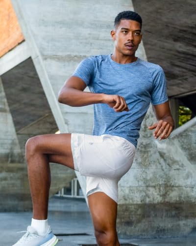 Image of maamgic Mens Running Shorts with Compression Liner 5 inch Quick Dry Workout Shorts Anti-Chafe Gym Shorts 2 in 1 Athletic Shorts