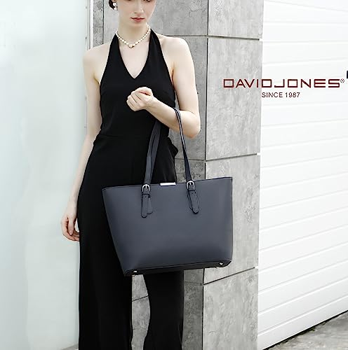 image for David Jones - Women's Large Tote Shopper - Top Handle Handbag PU Leath