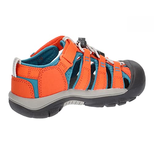 Keen Newport H2 Closed Toe Water Sandals, Safety Orange/Fjord Blue, 10 Us Unisex Little Kid #TOP7