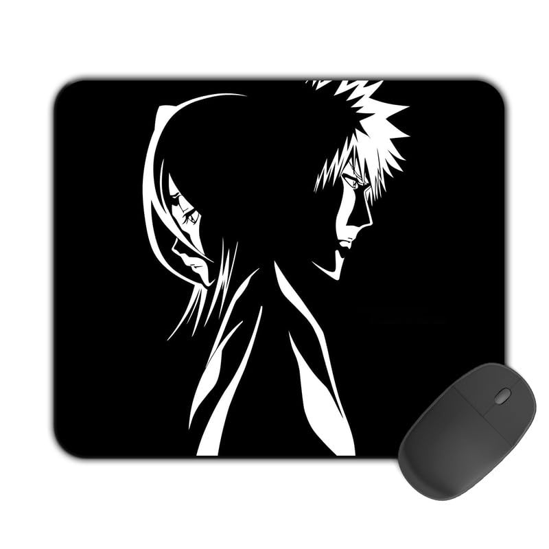 Image of Printed Designer Mouse Pad Rukia & Ichigo (200MM X 240 X 3MM) Enhance Gaming and Work Performance Comfortable and Precise Non-Slip Water Proof Bleach Mouse Pad.