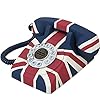 ZHY Britse Rijstvlag Telefoon Retro Telefoon Europese Antieke Thuis Kantoor Vaste Telefoon Landline