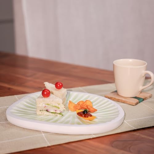 Image of Mango Wood Serving Platter- Natural Wooden Tray for Cheese, Bread