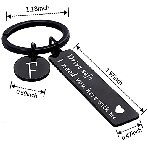 Image of drive safe keychain for him key rings for her men boyfriend