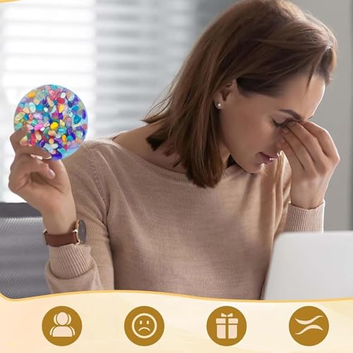 Picky Pad, Skin Picking Fidget, Skin Picking, Fidget Toys für Kinder Erwachsene, Fidget Pads für Hautknibbeln Stressabbau Fidget Slider Picky Fidget Pads Skin Picking Squeeze Toys ﻿