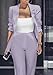 Womens Fall Fashion 2 Piece Blazer Sets Open Front Blazer + Slim Fit Pants Suits Set
