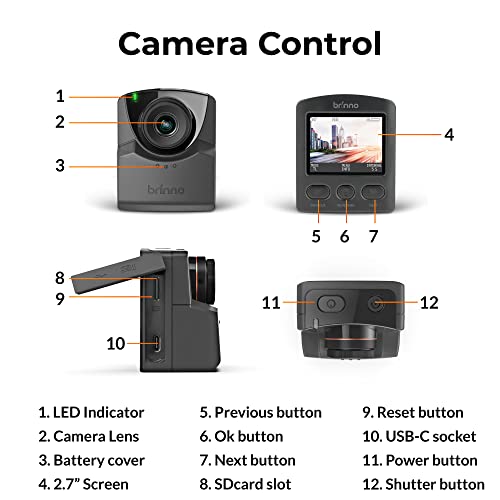 Image of Brinno Empower TLC2020 Time Lapse Camera Outdoor Construction & ATH1000, New Quick Menu, Step Video & Stop Motion Capture Modes in HDR and FHD, Long-Lasting Battery, Weatherproof