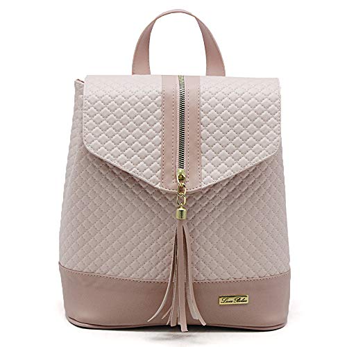Kit De Bolsas Saco Feminina e Mochila com Carteira Livia Sabatini em Sintético 3 Peças (Rose)
