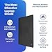DefenderShield Laptop Pad for EMF Protection – DefenderPad EMF Blocker Pad That Protects from Heat, Battery & Wireless RF Emissions – Durable, Non-Slip Design for Laptops Up to 17” – Black