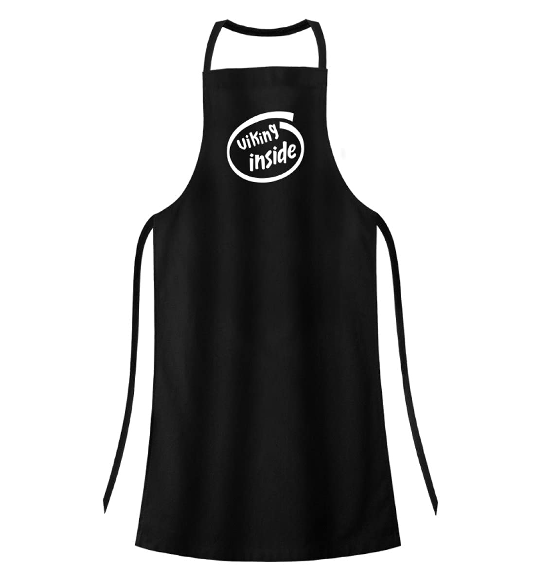 Tablier de barbecue Viking Inside noir en coton robuste supérieur