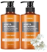 Kundal Nature Honey & Macadamia Body Wash Shower Gel [White Musk] Aloe & Coconut oil for Relaxing...