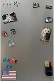 Generic Large Magnetic Board for Wall - Magnet Display Board - Magnetic Bulletin Board - Dry Erase Memo Board- Made in USA (Metallic Silver, 23''Wx35''L), MB2335MS