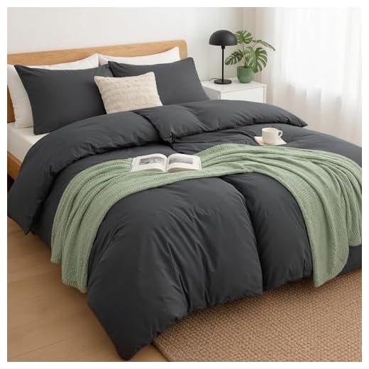 slummer Bettwäsche 135x200 - Sommer Bettwäsche Set - Anthrazit - 100% Baumwolle - Kühlend - Hautfreundlich - YKK Reißverschluss - Oeko-TEX Zertifiziert - Bettbezug & Kissenbezug 80x80cm