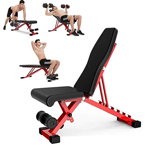 Bracae Adjustable Weight Bench Foldable Weight Bench Sit-up Bench Bench Press Dumbbell Bench Multi Function Fitness Bench Exercise Workout Benchdumbbell Stool