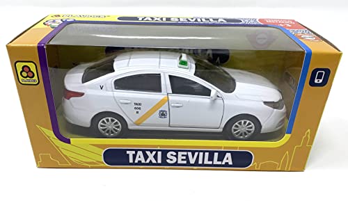 PLAYJOCS GT-8097 Taxi Seville, Metallic Silver, 17x7x8 cm - Image 2
