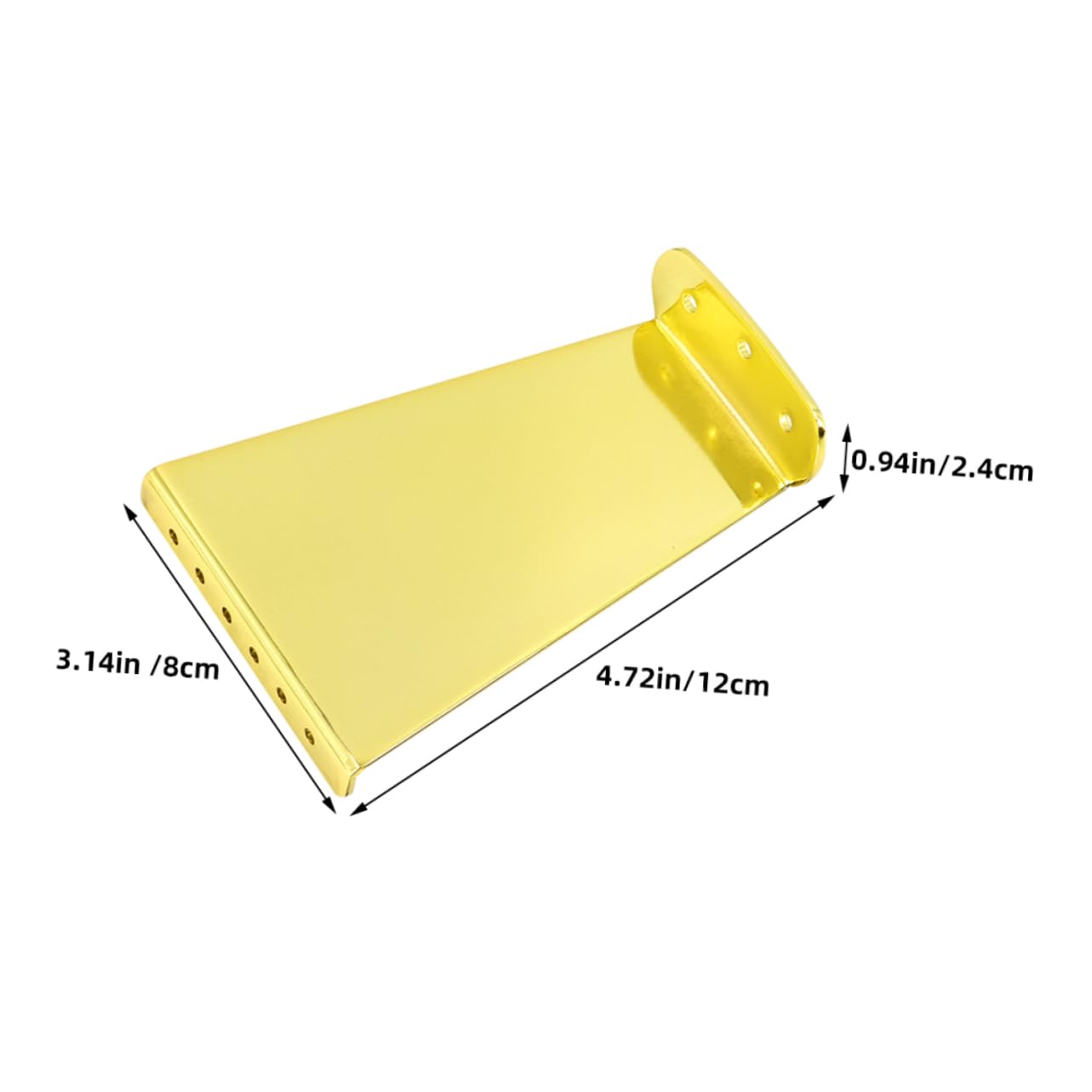 BESTonZON Metal Guitar Tailpiece Bridge for 6-string Acoustic Replacement Part Ga433