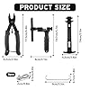 Kit d'outils de chaîne de vélo STK, Pince à chaîne, dérive-chaîne et jauge de chaîne, Ensemble d'outils de réparation de chaîne pour vélos à 6-11 Vitesses #1