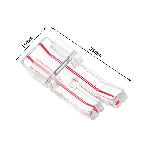 EMSea 2PCS 1/4 Inch Quilting Presser Foot for Low Shank Snap-On Domestic Sewing Machine Clear View Patchwork Foot Compatible with Brother Compatible with Singer - Image 4