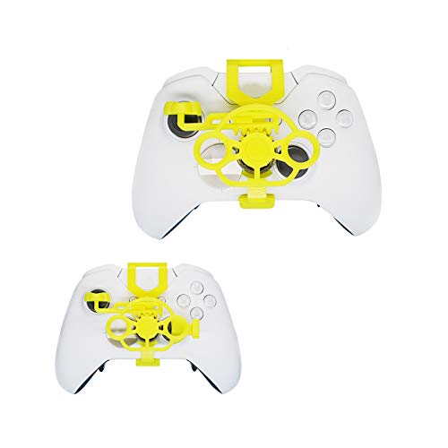 Image of XHSESA For Xbox One Mini Steering Wheel Controller Xbox Racing Game Replacement Accessory (yellow)