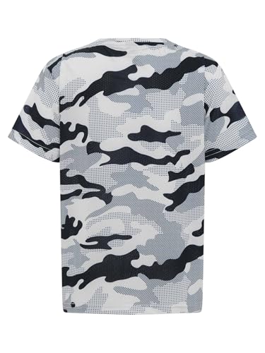 Kids Boys Breathable Camouflage Workout T-Shirt Short Sleeve Quick-Drying Sports Top4