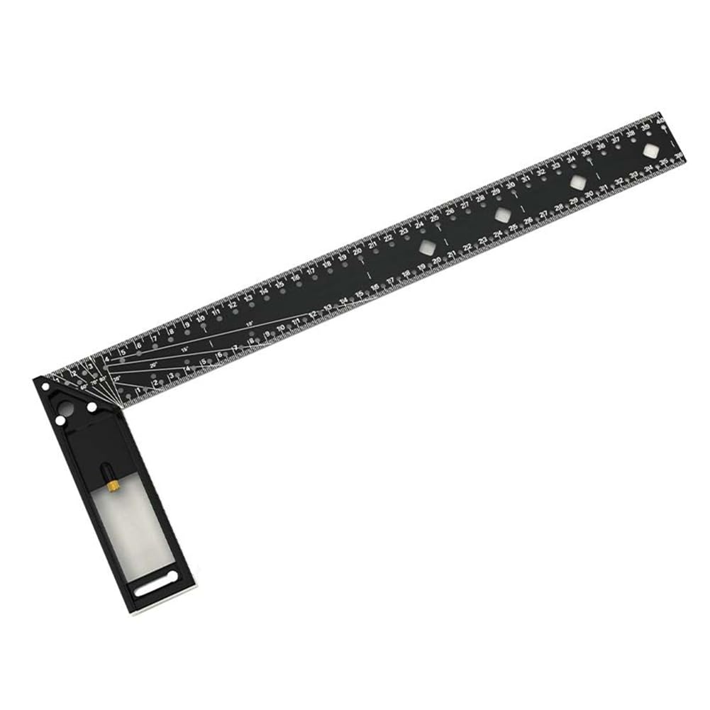 Steowsey 45 °/90 ° Multifunctional Right Angle Ruler Carpentry High Precision Industrial Grade Position Marking Right Angle Ruler