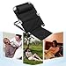 Lifting Bed Backrest, Portable Folding Sit Up Back Rest with Head Pillow, Multifunctional Support Chair for Patients Pregnant Women Elderly, Change Angle of Backrest (Black)