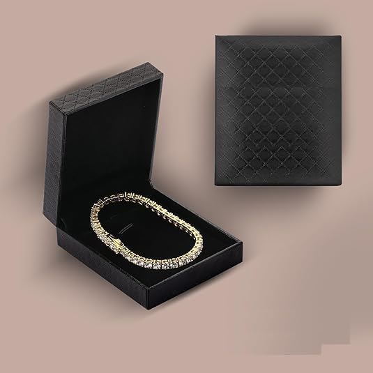 ITALIAN 5A LAB ZIRCONIA Tennis Bracelet for Men | 14K Gold Plated 925 Silver Bold Statement Jewelry | 3mm 4mm 5mm Width Options | Men's Diamond Bracelet, Gold & Rhinestone Tennis Bracelets Gift for Women & Men - Image 7