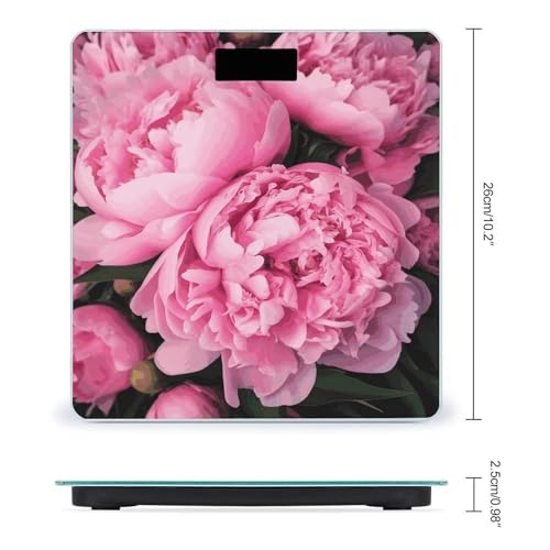 Báscula digital de baño Pink Peony precisa y moderna miniatura 2