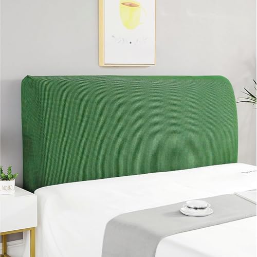 Image of Moisture Wicking Bed Headboard Cover For King Size, Snug Fit Head Board Covers For Beds, Breathable And Washable Double Bed Back Cover, Universal Fit Headboard Slipcover For King Size Beds (Green)