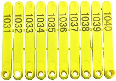 Miniatura 3 de 100 alicates para orejas de cabra para ganado, números 001-500, aretes de cabeza de plástico para animales de granja, tarjeta de idetificación