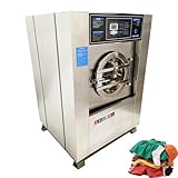 WYDDDARY Industrial Washer Dryer Combo - 44LBS (20kg) Capacity, WASH+SPIN+DRY 3-in-1 Front Load Laundry Machine (2.2KW Power) 220V 3-phase