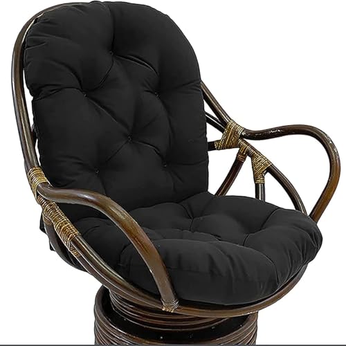 Cojín giratorio lavable para silla mecedora resistente a los rayos UV, almohadillas de repuesto para sillón reclinable, ratán, jardín, sofá, colchoneta cómoda para mecedora A10