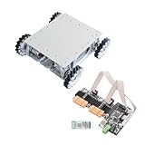 60KG Load Shock Absorption Mecanum Wheel Robot Car Chassis Kit with 4pcs Planetary Gear Motor for Ardo STM32 RaPi(with BT Control)