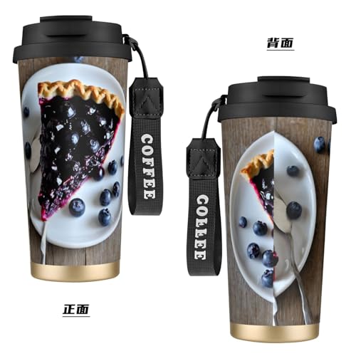 fifbird Blueberry Pie Tasse à café isotherme en acier inoxydable 316 pour garder au chaud et au froid – vue 3