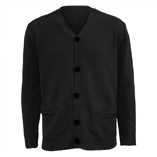 Mens Cotton Cardigan Sweater Casual Long Sleeve Shawl Collar Buttons Down Cable Knit Cardigan Sweater Cardigan Sweater3