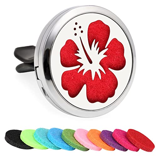 Difusor De Aceites Esenciales Para Coche Difusor De Ambientador De Coche Dispensador De Perfume Para Coche Pinza Para Ambientador De Coche Con 10 Fieltros De Colores Al Azar Para Coche Cover