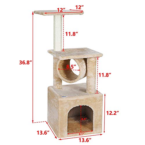 Casa para Gatos Torre de Actividad 36 Pulgadas miniatura 4