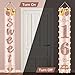 Eiurteao 16th Birthday Party Banner Lighted Decorations for Girls Women-Pink Rose Gold Vintage Sweet 16 Birthday Door Banners with LED Light, Cheers to 16 Years Old Birthday Party Supplies Decor