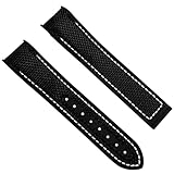 HiCycle2 Cinturino in gomma di nylon di ricambio per Omega Seamaster 300 Planet nero, 20 mm