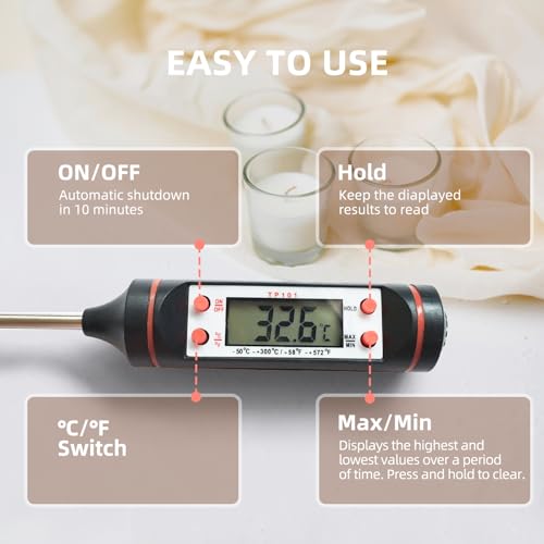 handysienda Kit de fabricação de velas com placa quente para adultos, conjunto de velas com derretid