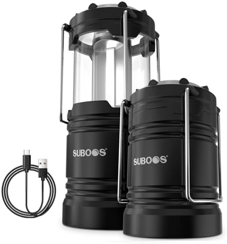 SUBOOS Farol de Camping Solar y Pilas con Base Magnética