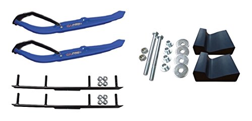 C&A Pro Blue MTX Snowmobile Skis w/ 4