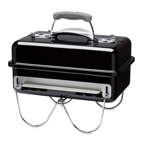 Weber Go Anywhere tragbarer Holzkohlegrill, 42 x 26 cm, Schwarz (1131004)