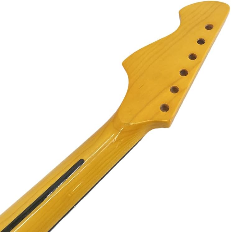 DIY Electric Guitar Neck - Maple Neck 22 Fret 25.5 Inch Rosewood Fretboard Vine Inlay for Build Guitars Bolt on Heel