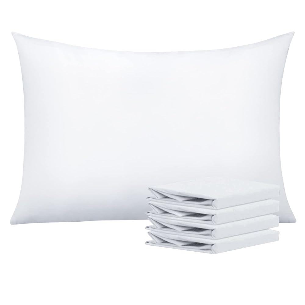 NTBAY Queen Microfiber Pillowcases, 4 Pack, 20 x 30, White