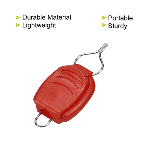 PATIKIL Fishing Line Holder, 10 Pack Baitcasting Reel Fishing Line Holder Clip Buckle Stopper Line Keeper, Red/Pink/Green/Blue/White - Image 4
