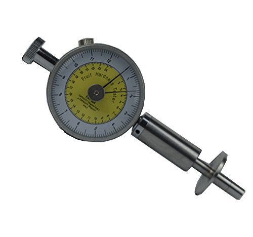 Fruit Hardness Tester Meter Needle Type Fruit Penetrometer Sclerometer with 2 Pressure Head 11mm and 8mm
