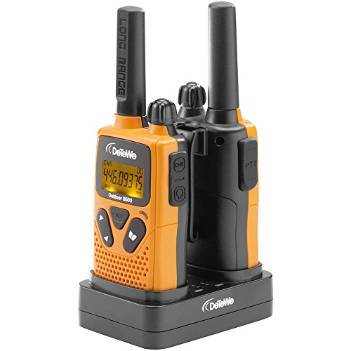 DeTeWe Outdoor 8500 PMR Funkgerät 2er Set (Reichweite bis zu 10 km)*