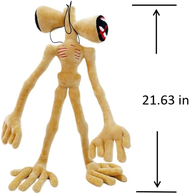 Miniatura 9 de Juguete de peluche con forma de cabeza de sirena, con extremidades movibles, para regalo de fiesta en casa, regalo de cumpleaños (marrón)