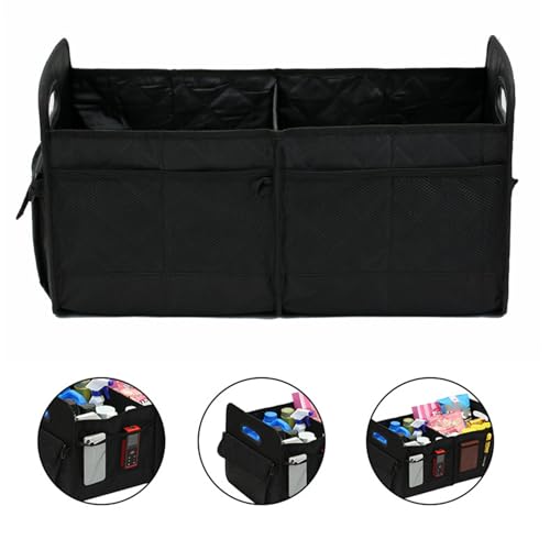 Organisateur de coffre de voiture robuste avec panier pliable pour un rangement cargo stable - 7