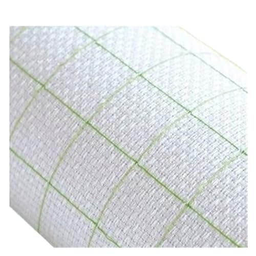Tela Aida 14 CT blanca lienzo punto de cruz 50x50 cm cuadrícula costura manualidades DIY